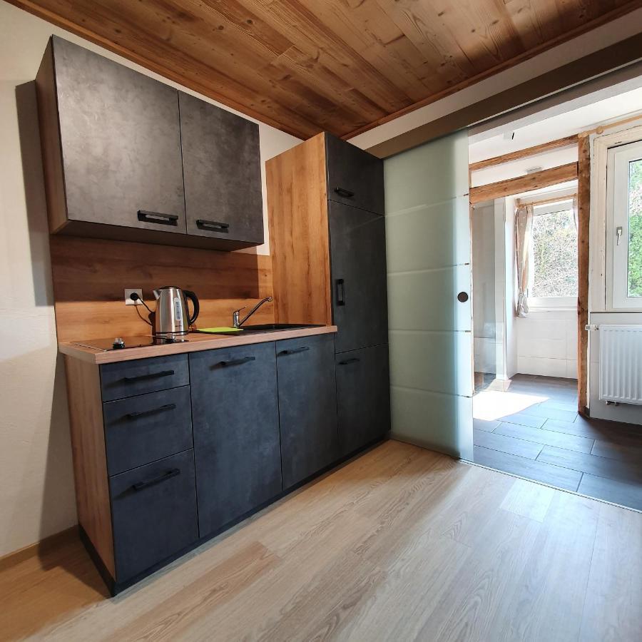 Alte Backstube - Ferienwohnung Huettenstube Und Ferienzimmer Auszeit Erkenbrechtsweiler Extérieur photo